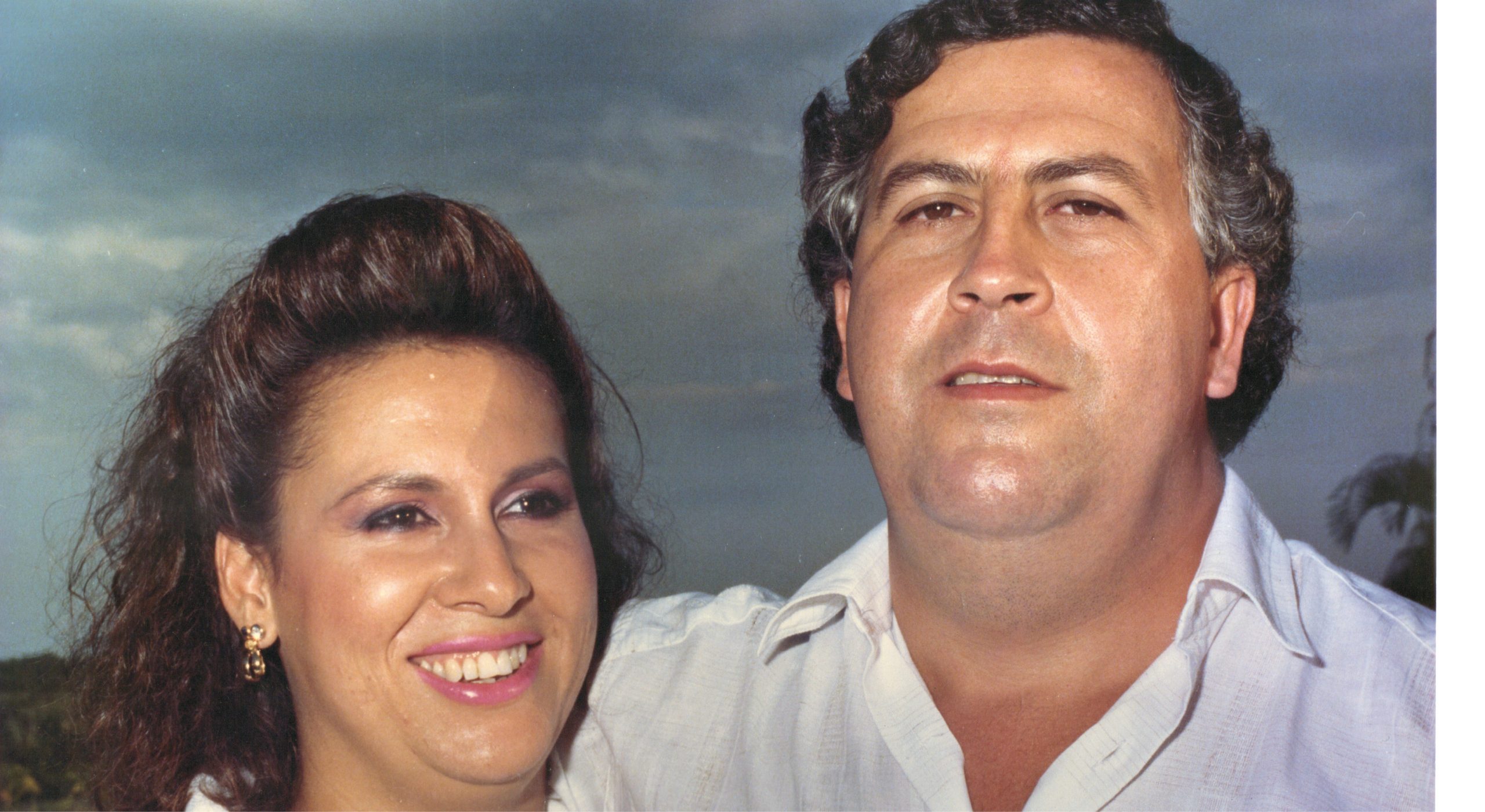 Maria Victoria Henao with Pablo Escobar in happier times PHOTO: Supplied. f...